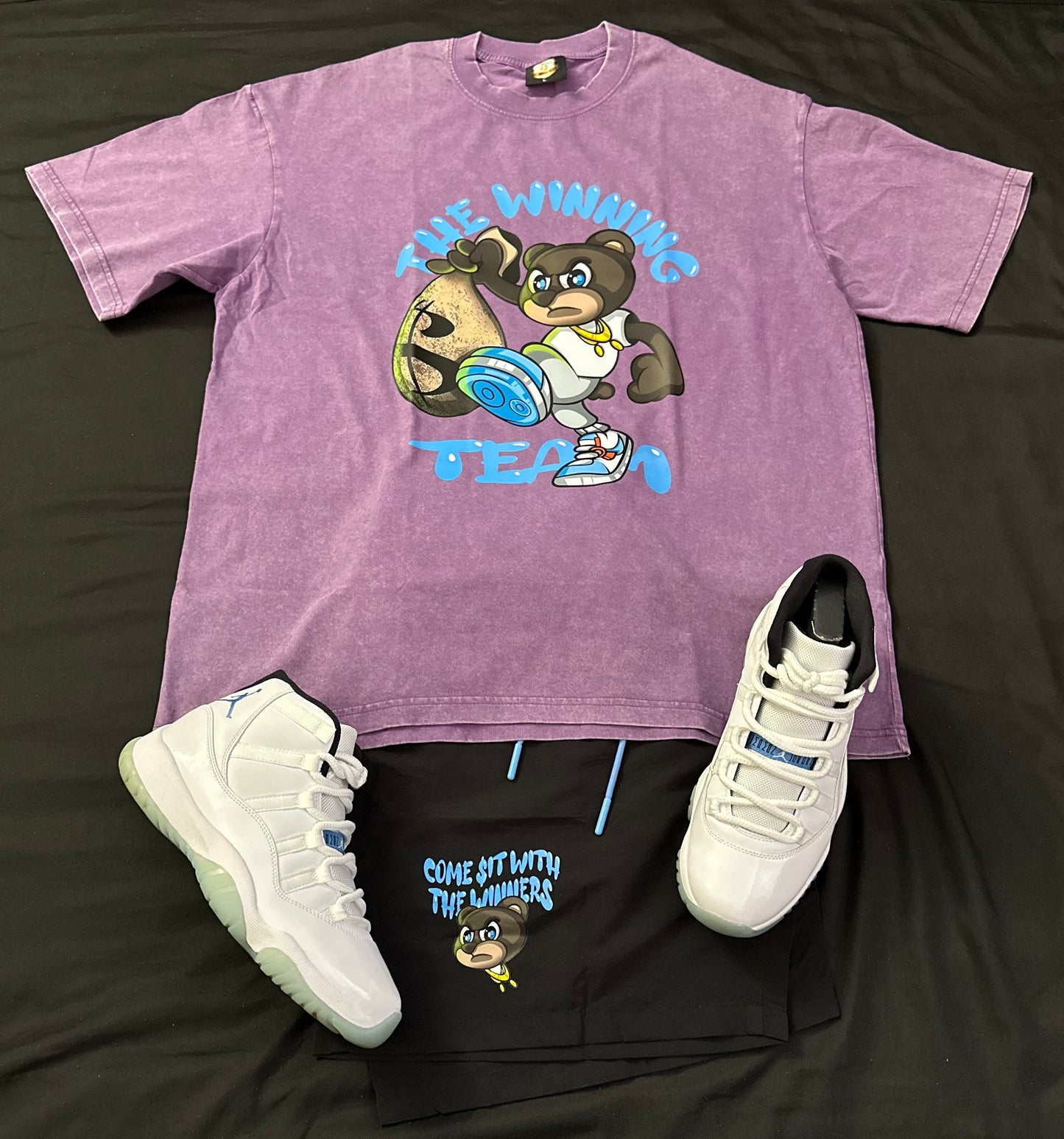 🏆 Winning Team Couture lineup super soft and comfortable stone wash T.