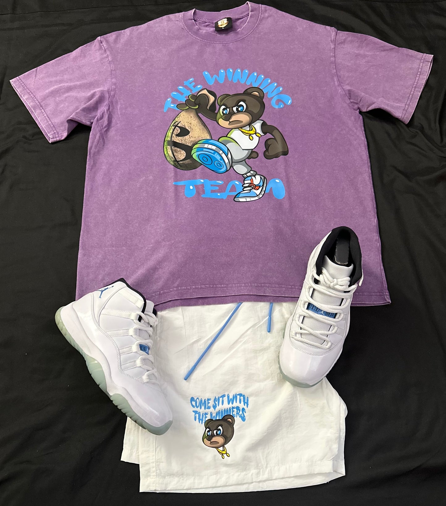 🏆 Winning Team Couture lineup super soft and comfortable stone wash T.