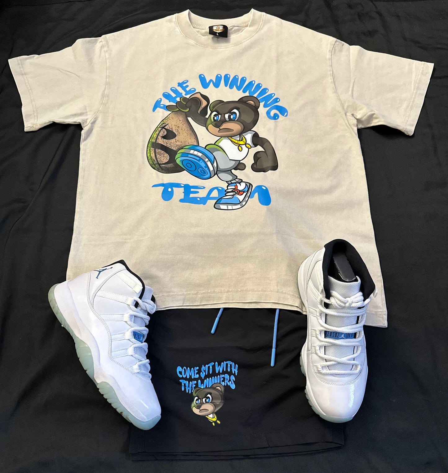 🏆 Winning Team Couture lineup super soft and comfortable stone wash T.