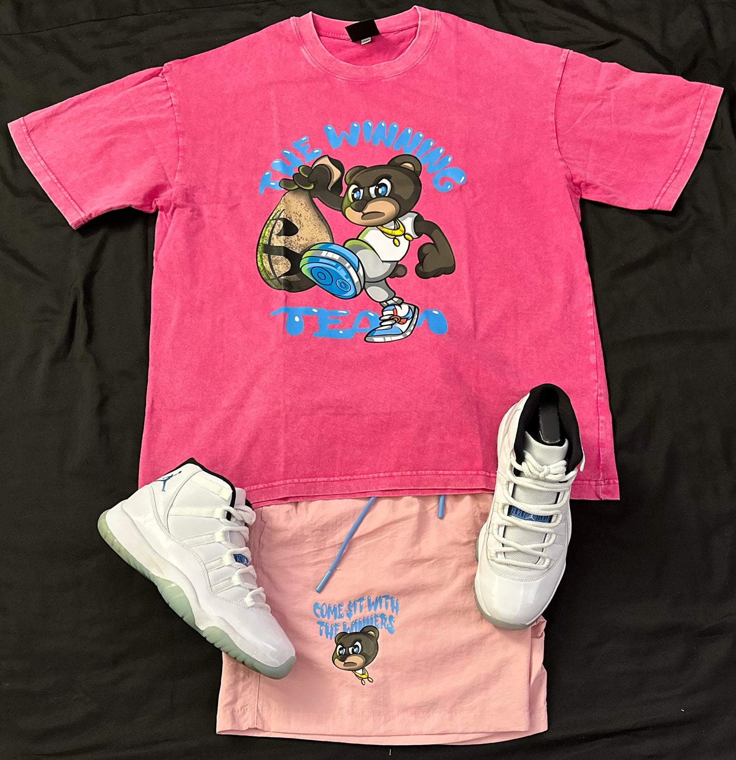 Winning Team Couture lineup (hoochie daddy) shorts.