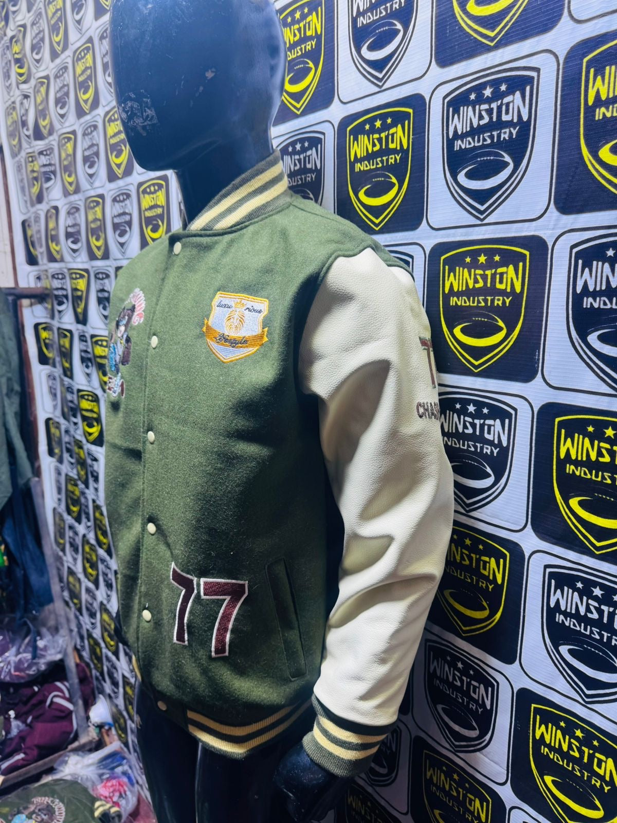 🏆THE WINNING TEAM🏆 (PRE-ORDER) Luxurious LifestyleCreationz designer Varsity Jacket Limited(Cadillac)Edition