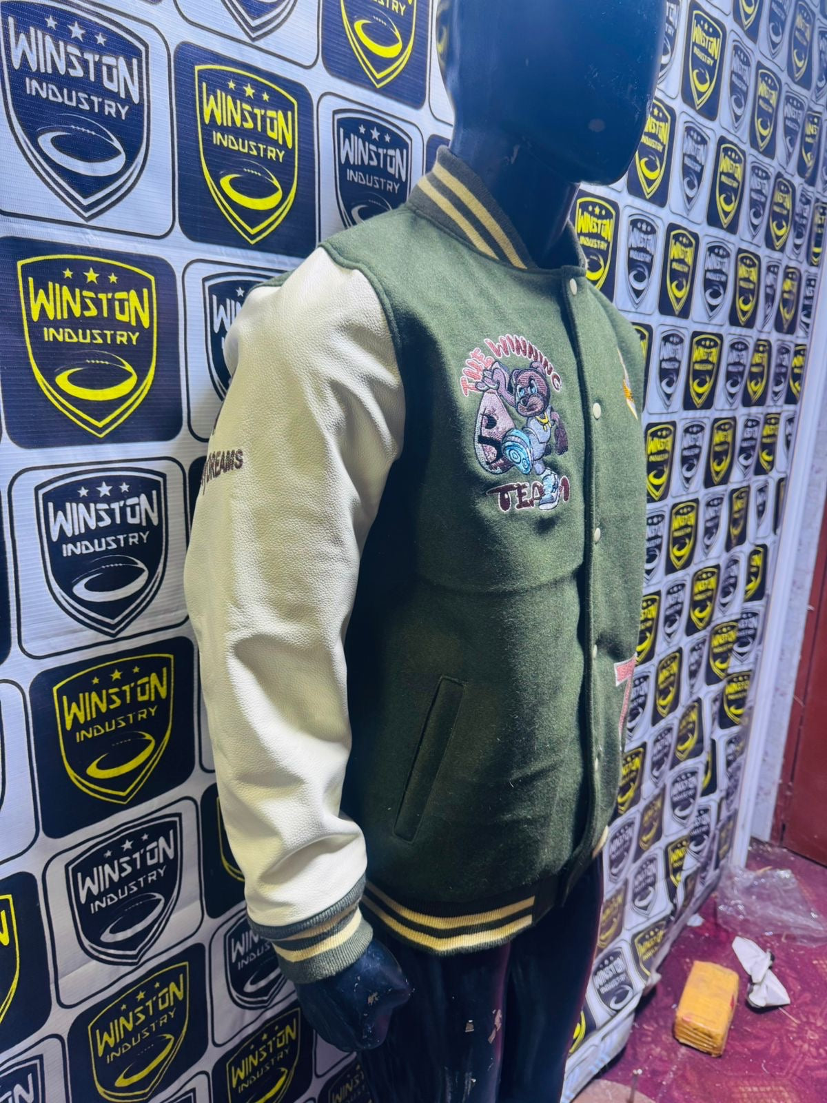 🏆THE WINNING TEAM🏆 (PRE-ORDER) Luxurious LifestyleCreationz designer Varsity Jacket Limited(Cadillac)Edition