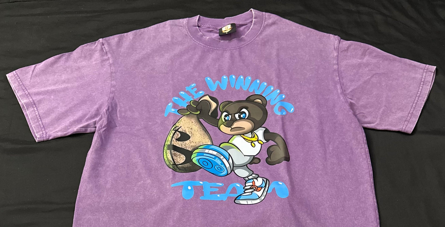 🏆 Winning Team Couture lineup super soft and comfortable stone wash T.