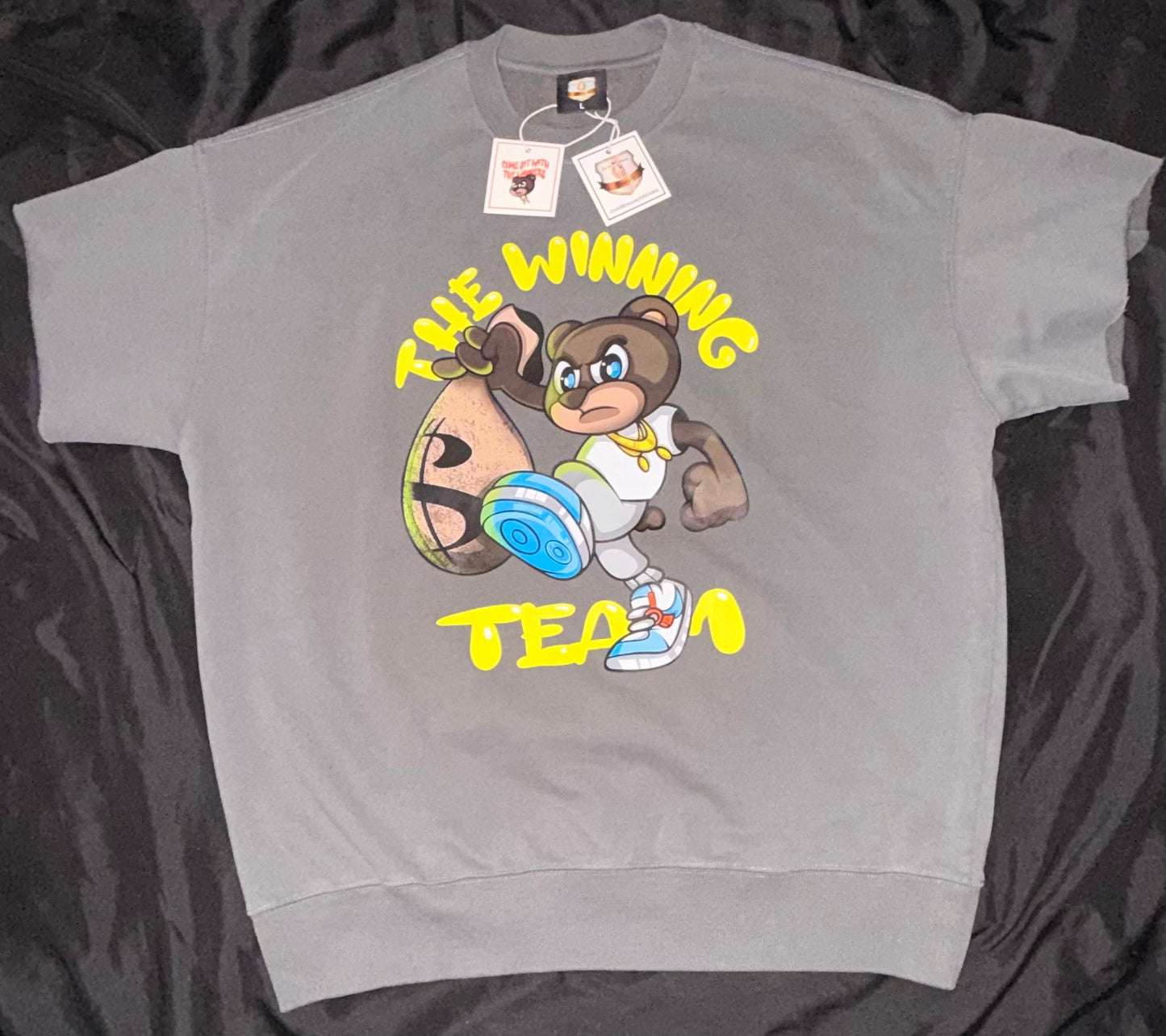 🏆THE WINNING TEAM🏆 Gray/maize sweatshirt