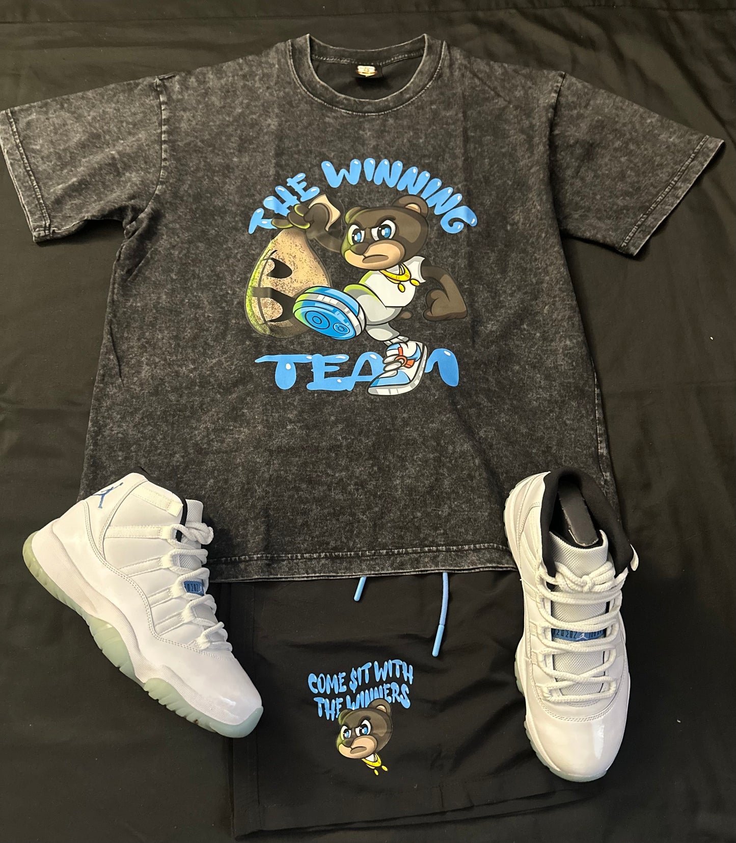 🏆 Winning Team Couture lineup super soft and comfortable stone wash T.