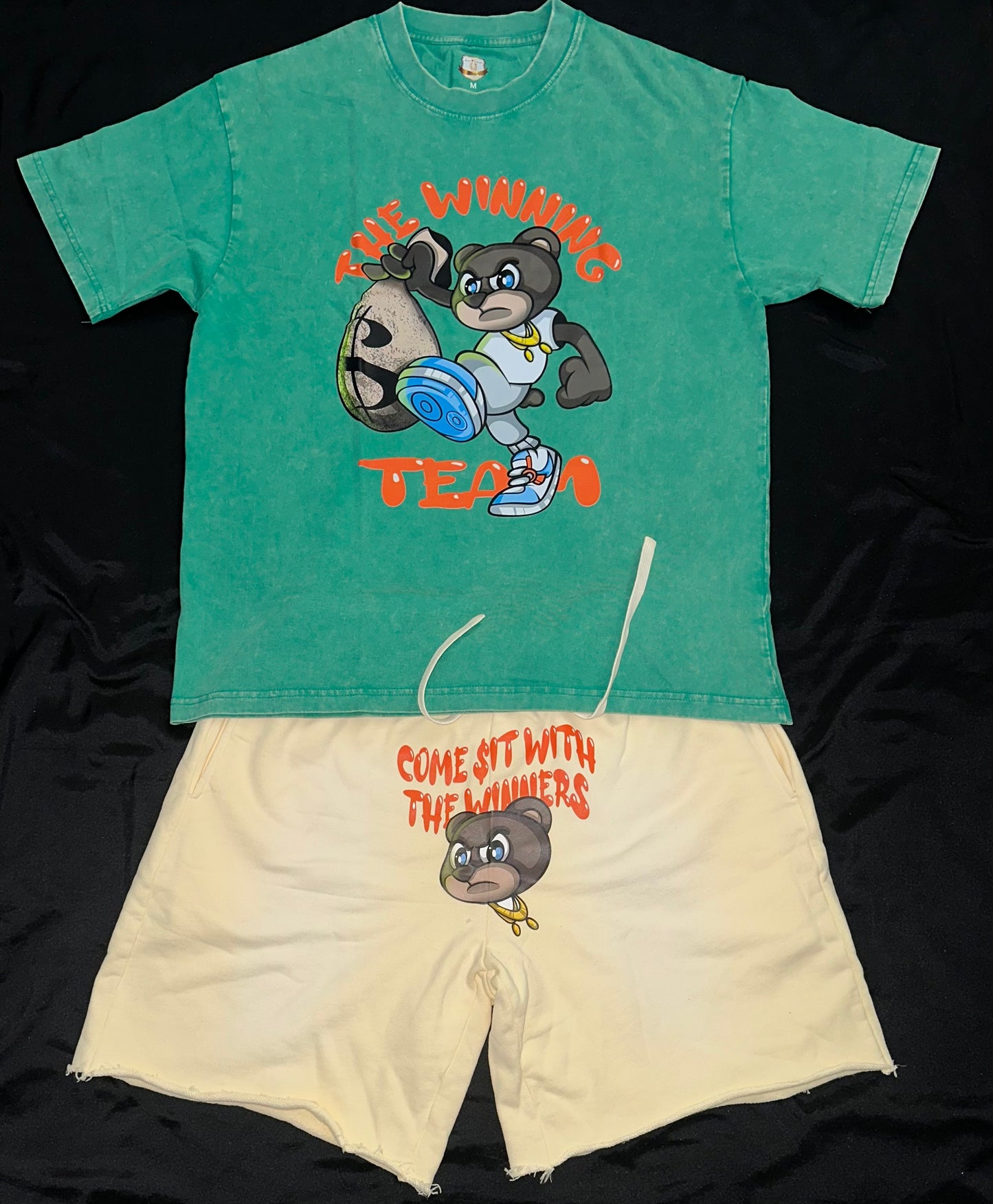 🏆 Winning Team Couture lineup super soft and comfortable stone wash T.