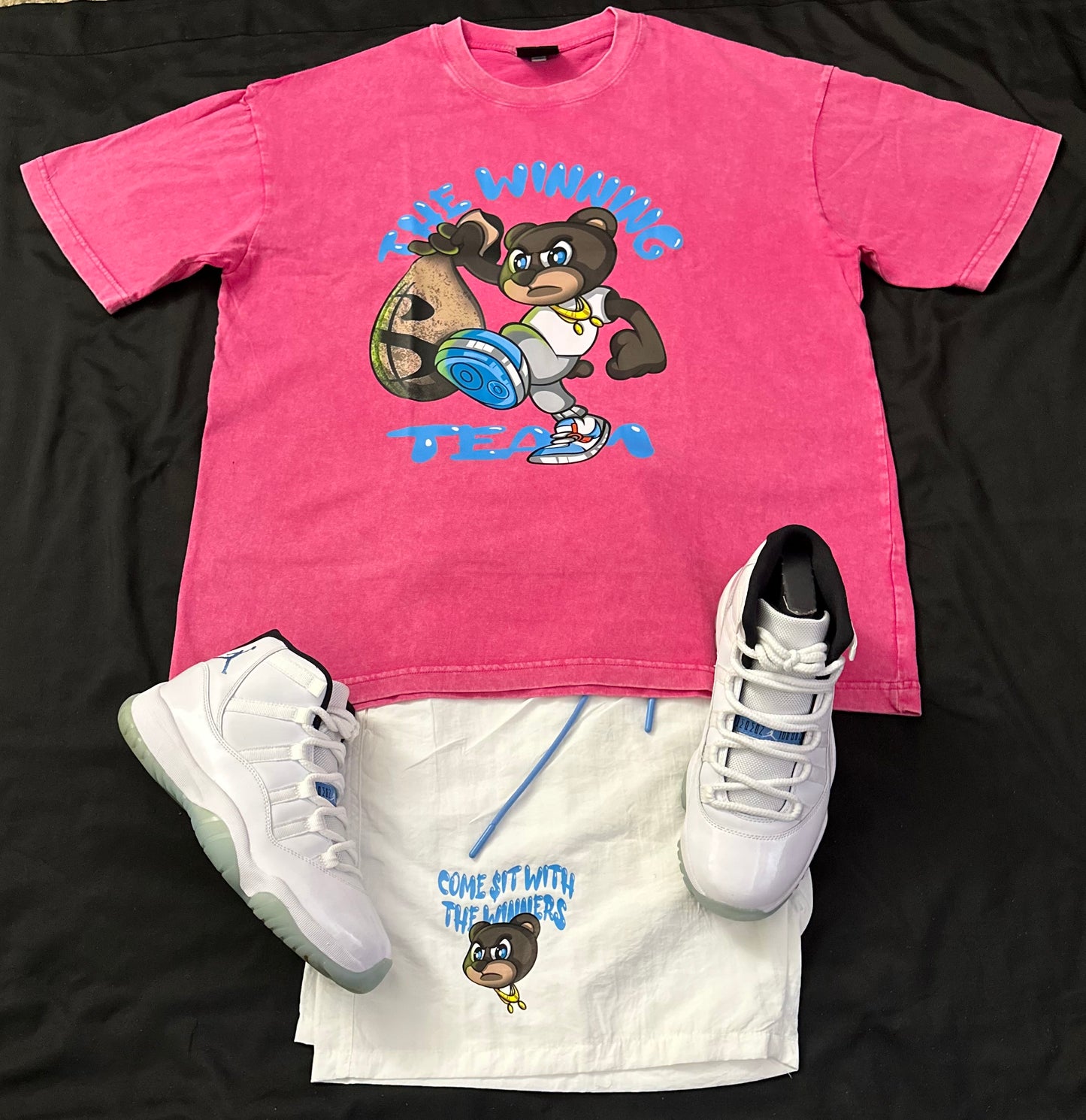 🏆 Winning Team Couture lineup super soft and comfortable stone wash T.