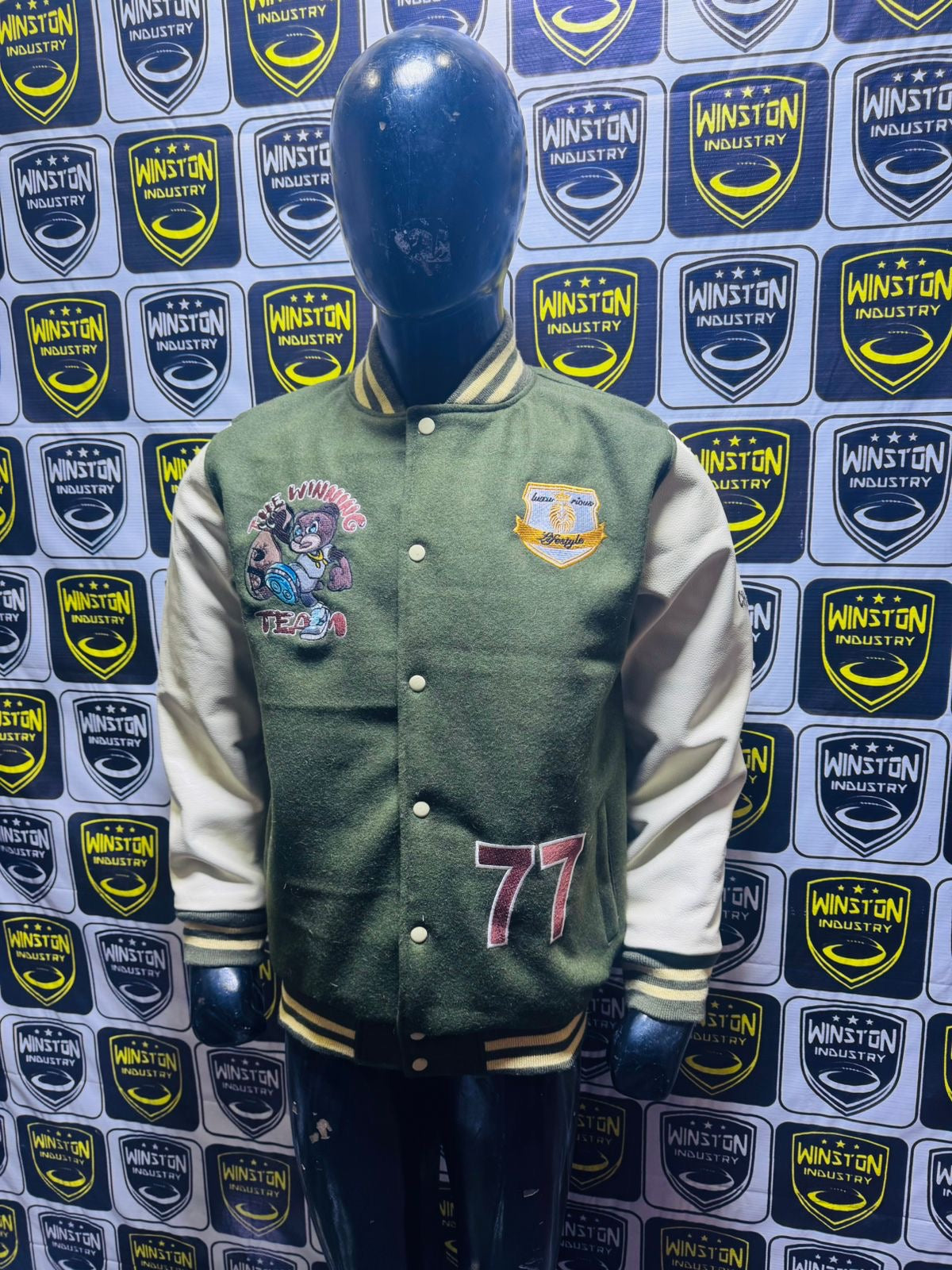 🏆THE WINNING TEAM🏆 (PRE-ORDER) Luxurious LifestyleCreationz designer Varsity Jacket Limited(Cadillac)Edition