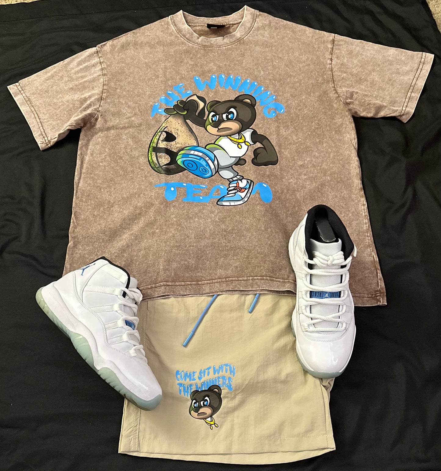 🏆 Winning Team Couture lineup super soft and comfortable stone wash T.