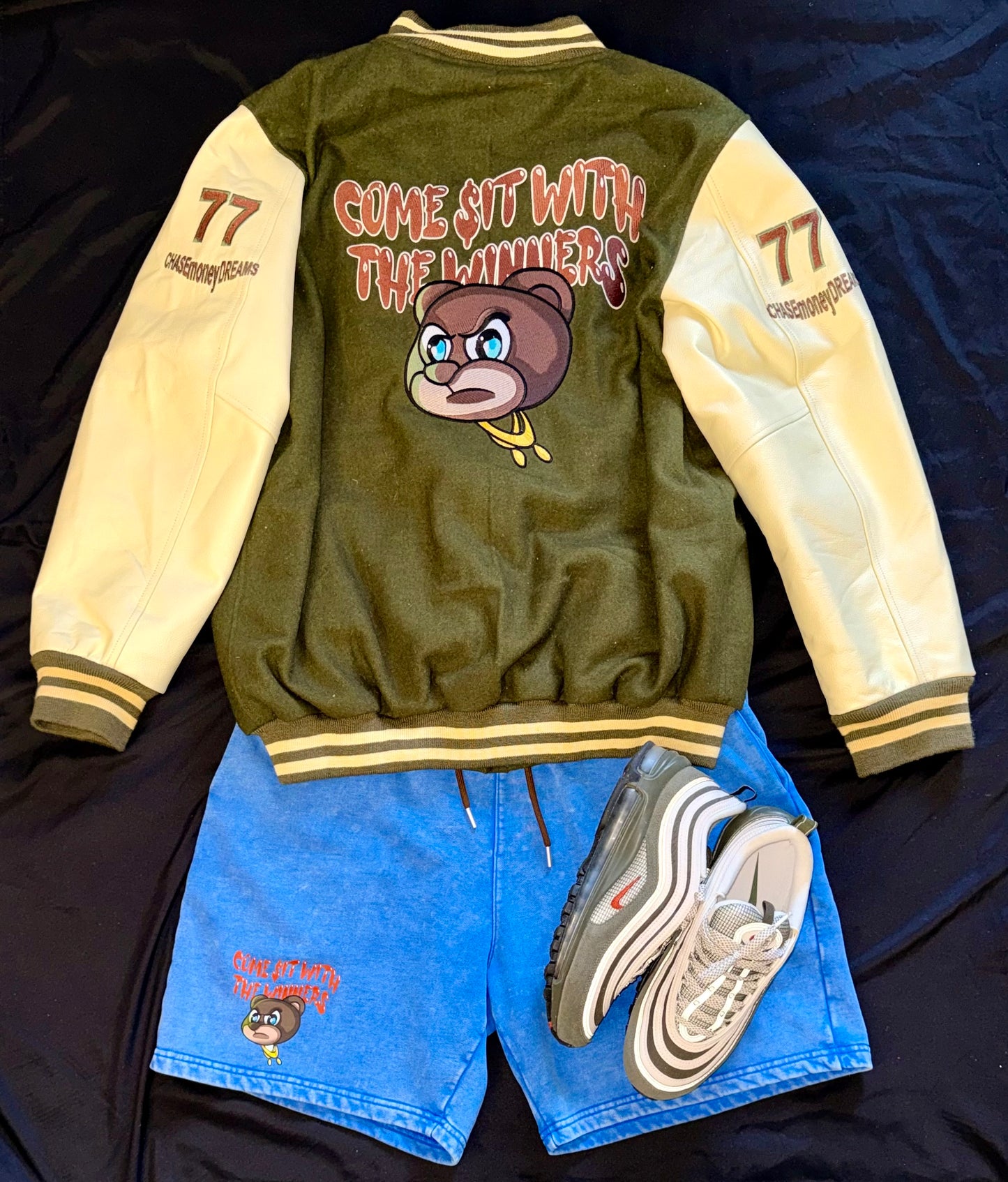 🏆THE WINNING TEAM🏆 Luxurious LifestyleCreationz designer Varsity Jacket Limited(Cadillac)Edition