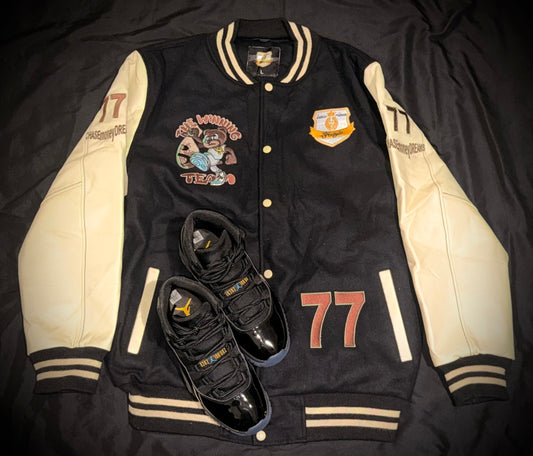 🏆THE WINNING TEAM🏆 Luxurious LifestyleCreationz designer Varsity Jacket Limited Edition.